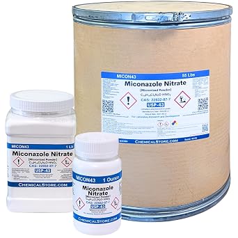 Miconazole Nitrate Micronized USP-43 Powder 1 Oz - CAS: 22832-87-7 - - Pharmaceutical Grade Laboratory Chemical