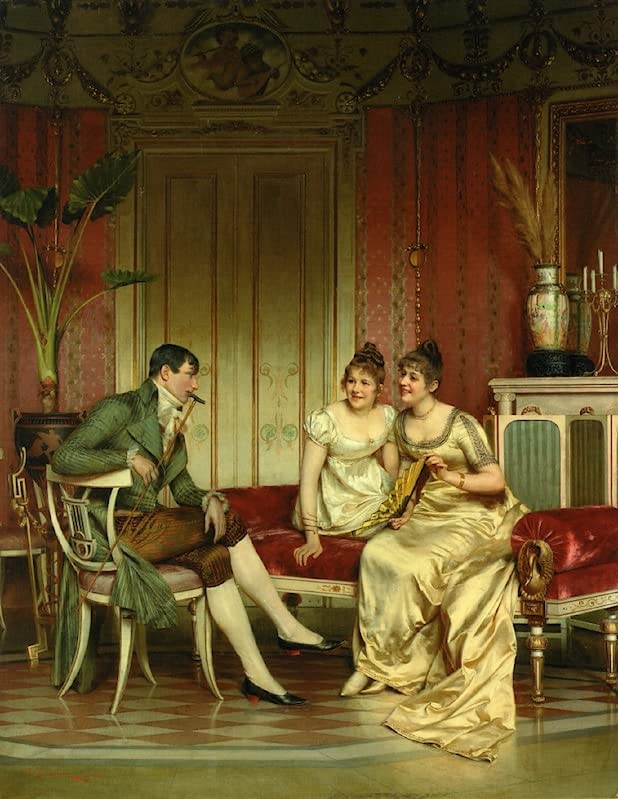 Impression sur toile Il Visitatore Pomeridiano pour créer une ambiance élégante au salon