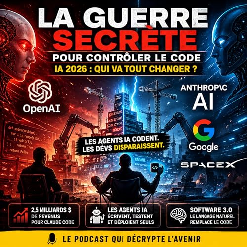 IA 2026 : La GUERRE SECR&Egrave;TE pour DOMINER le CODE (OpenAI vs Anthropic vs Google vs SpaceX) 🚨