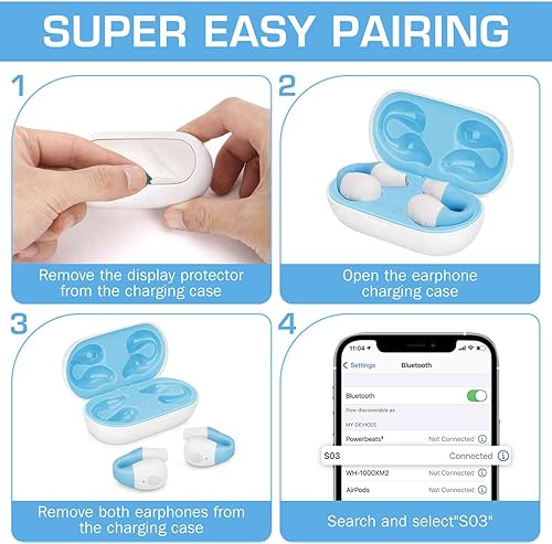 Miniatura 5 de UrbanX UX3 - Auriculares inalámbricos verdaderos Bluetooth con control táctil con funda de carga, auriculares estéreo intrauditivos, micrófono