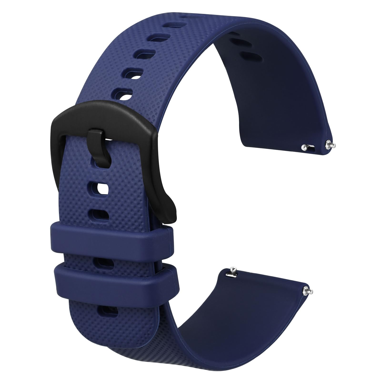 Anbeer Uhrenarmband aus Leder mit Schnellverschluss, echtes