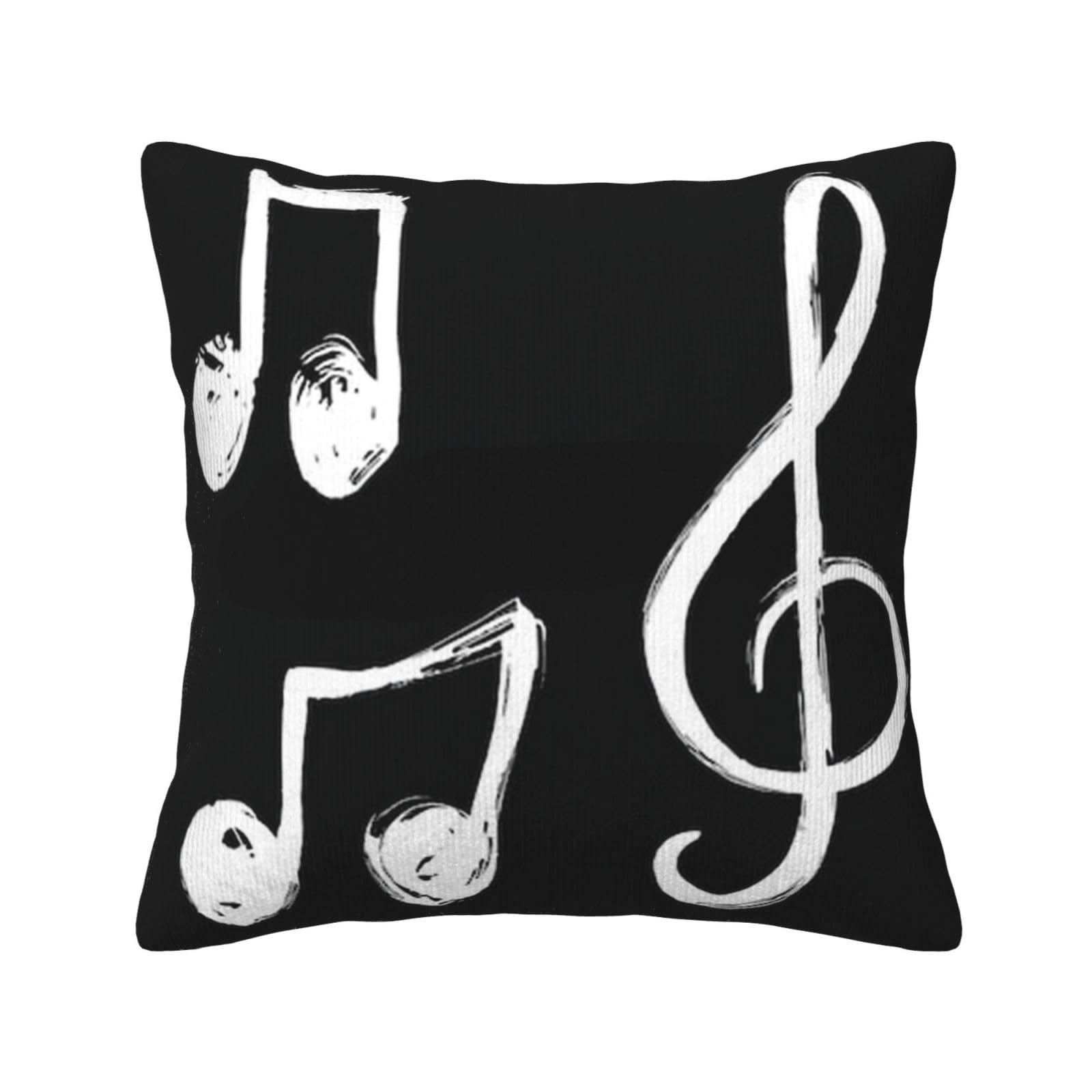 Housses de coussin velours côtelé musique déco canapé chambre lit 45x45