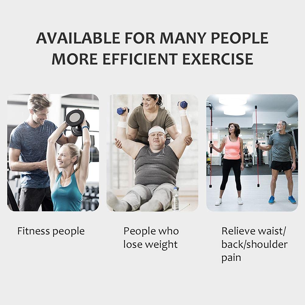 Sport Schwingstab, 160cm Schwingstab,Multifunktionaler Sport Tremor Fitness Für Hause körperliche Bewegung Yoga Fitness