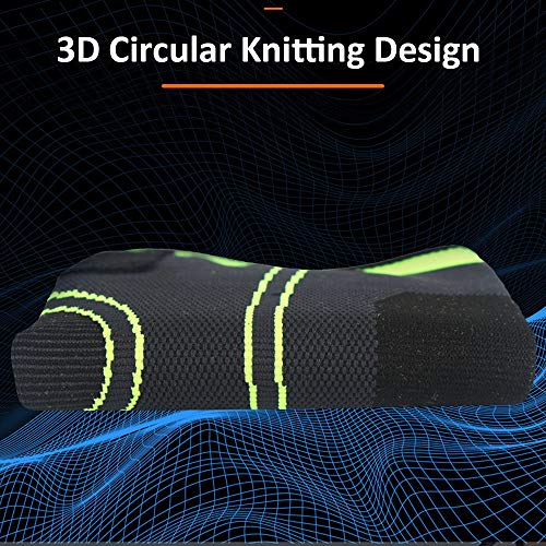 Joelheira, Romacci Homens e mulheres par de joelheiras de malha alças ajustáveis ​​suporte manga de