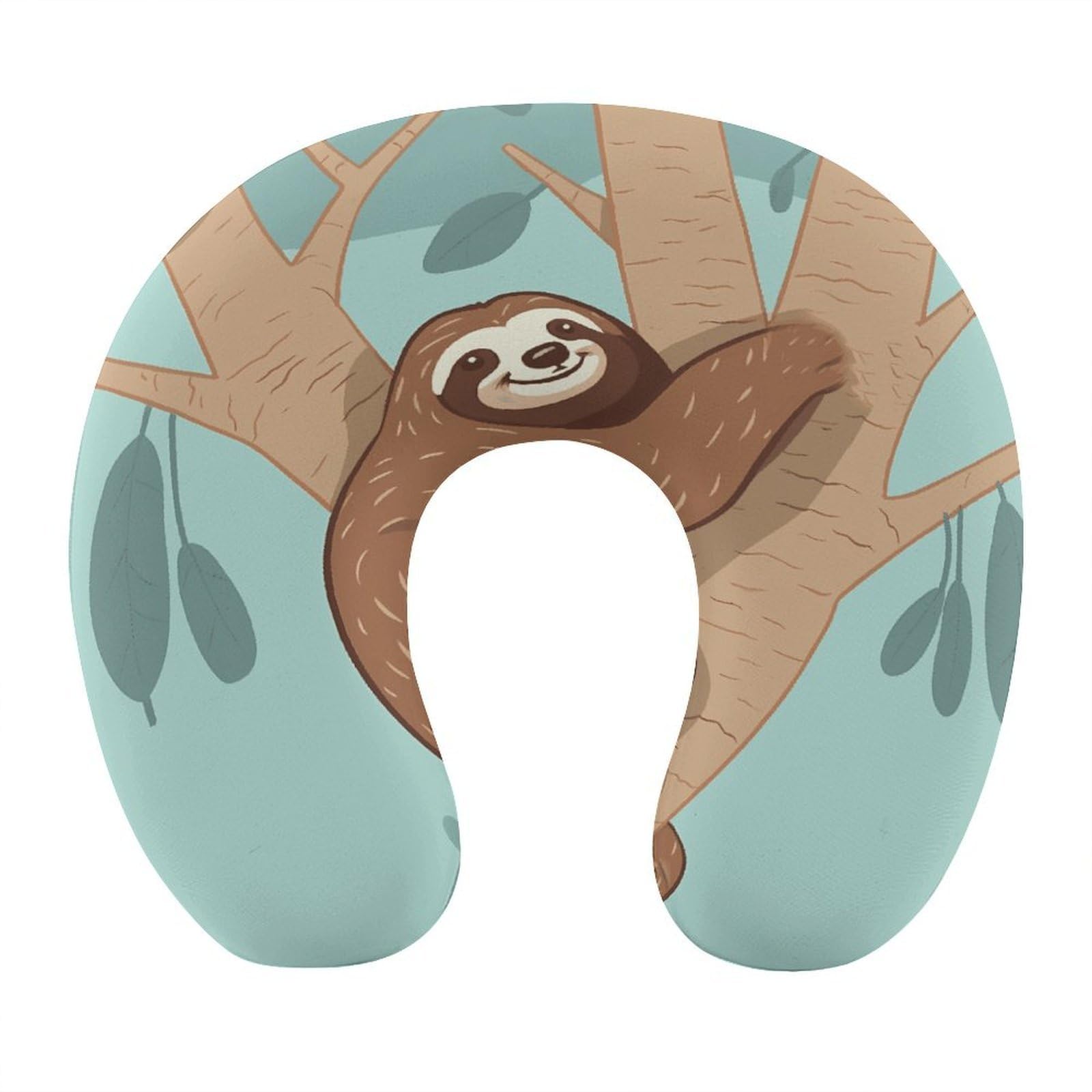 Btcowzrv Style Hug Tree Sloth U Shaped Neck Pillow Travel Pillows