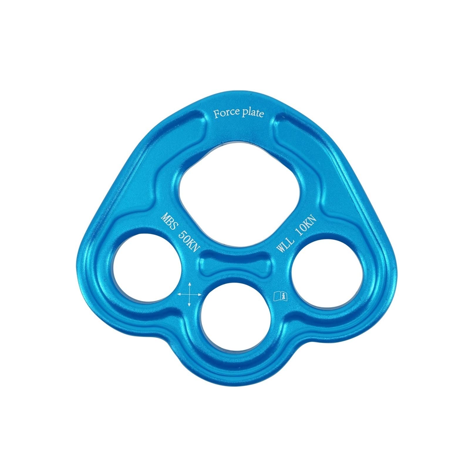 Schaukeln Schwingring, Hängemattenloch, Aluminium, 4-Loch-Hängematte, Trainingswanderung, Rigging Board Breakout Board Multifunktions Trapeze (Color : Blue)