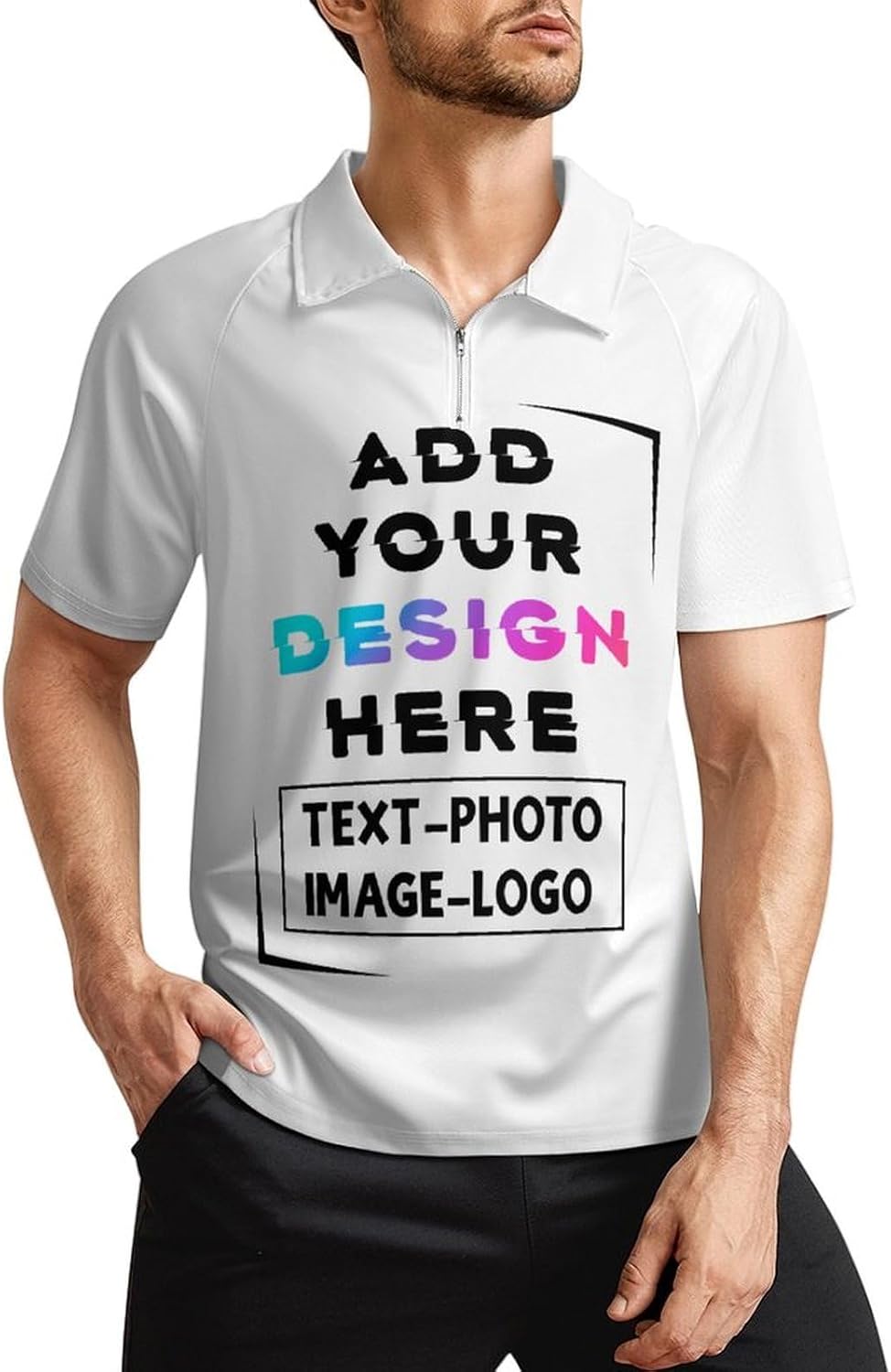 Custom Male Man Boys Short Sleeved Sportswear Add Your Own Image and Text Design Personalized Birthday Gifts Custom Male Man Boys Short Sleeved Sportswear Add Your Own Image and Text Design Personalized Birthday Gifts