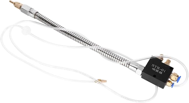 STR-01 Mist Coolant Lubrication Spray System CNC Cooling System Lathe Cooler Grinder Accessory With Check Valve and Stainless Steel Flexible Pipe STR-01