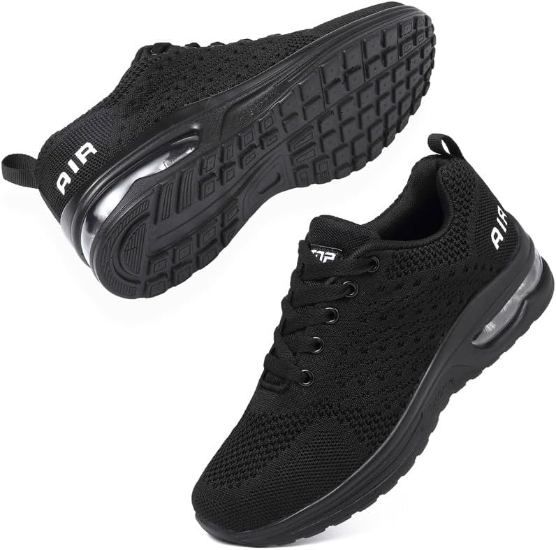 Womens Trainers Running Shoes Air Cushion Sneakers Ladies Walking Trainers Lightweight Breathable Mesh Athletic Sports Sneakers Non Slip Casual Gym Tennis Jogging Shoes