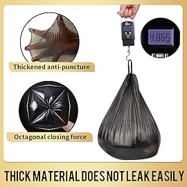 Small Trash Bags 240 Count Garbage Bags SWIHELP Waste Basket Liners for Bathroom, Kitchen,Bedroom, Office Pet Car 15 Liter Trash Can 4 Gallon