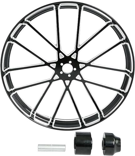 TCMT Llanta delantera de 23 pulgadas, con brida de disco único, para Harley Touring modelos no ABS, Road King Electra Road Street Glide Ultra