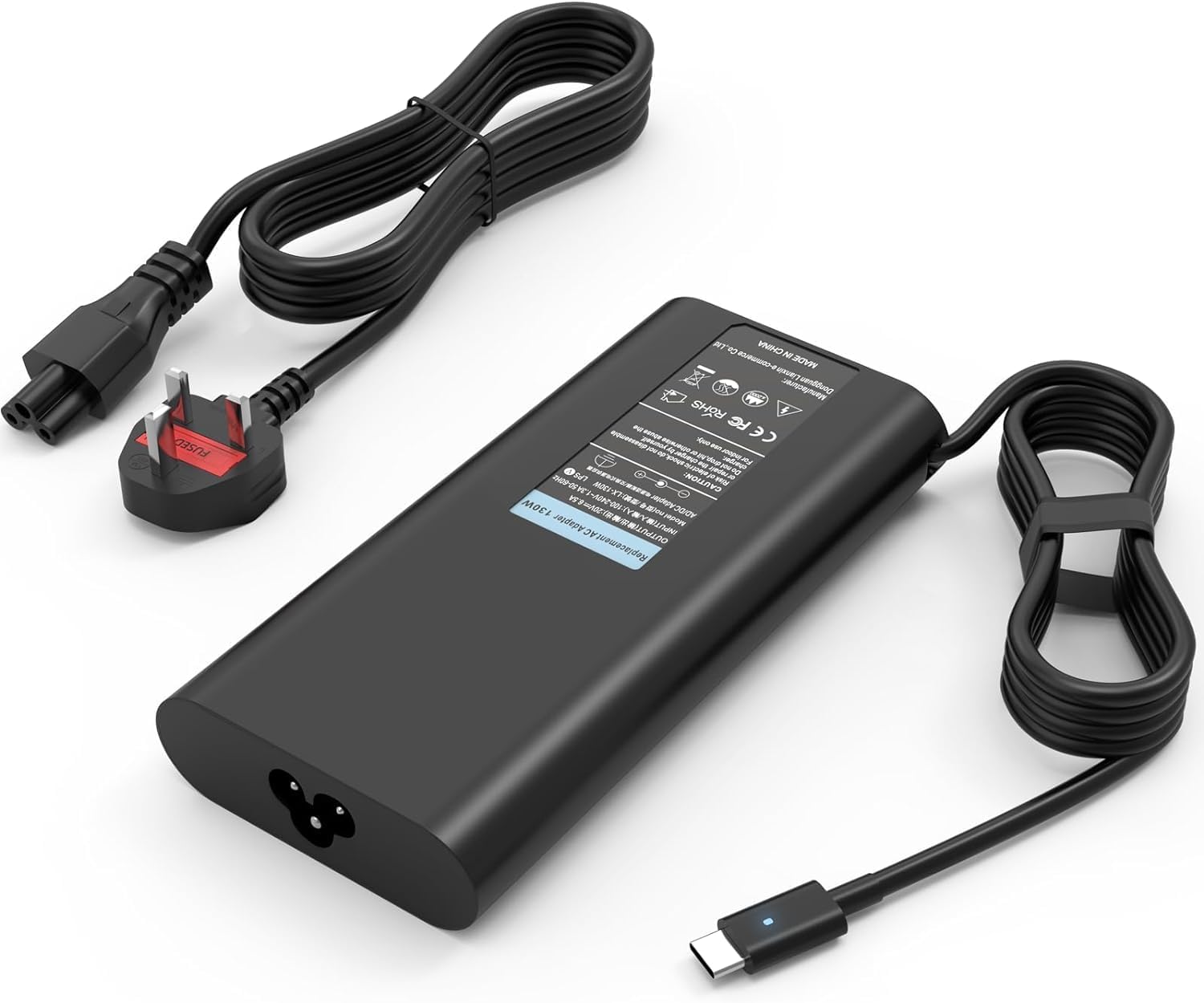 130W USB C Laptop Charger for Dell XPS 15 17 9500 9700 9575 9510 9520 ...