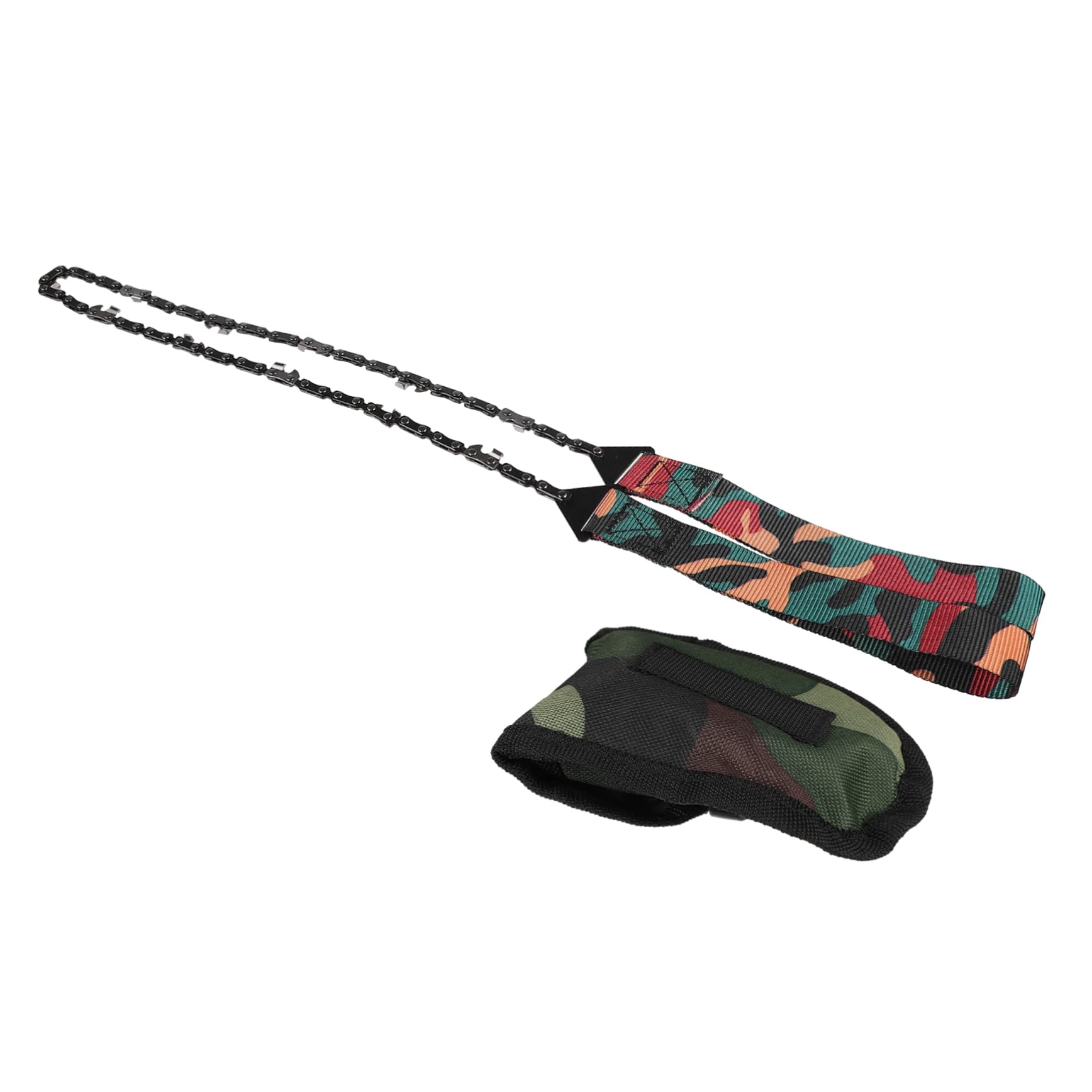BESPORTBLE 2pezzi Segando Rami Con La Catena Manuale Da Campeggio Attrezzo Per Escursioni Potatura e Emergenze Include Borsa Portatile e Manico Corda Resistente