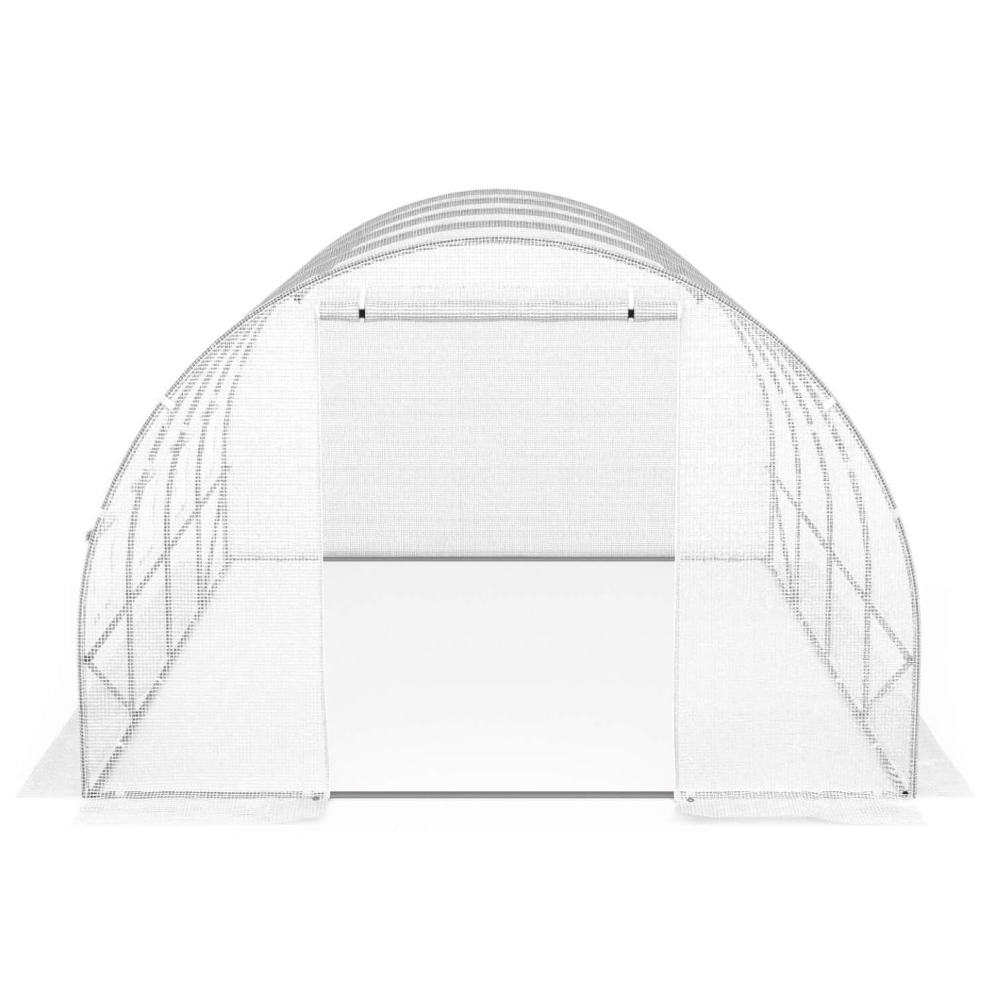 IDMarket - Telone di ricambio per serra da giardino a tunnel da 12 m² (4 x 3 x 2 m), resistente ai raggi UV, con porta e finestre, modello