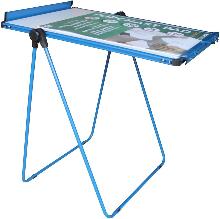 VIZ-PRO ECO Magnetic U-Stand Whiteboard/Flipchart Easel, 28 X 36 Inches, Blue
