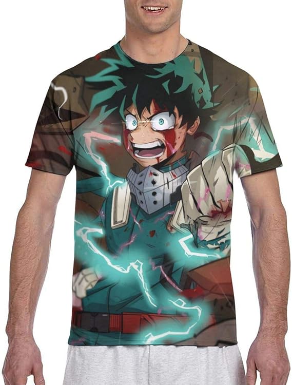 Amazon Co Jp 僕のヒーローアカデミアシャツメンズmhaアニメtシャツ コスプレ半袖tシャツ3dプリントグラフィックtシャツ ホビー