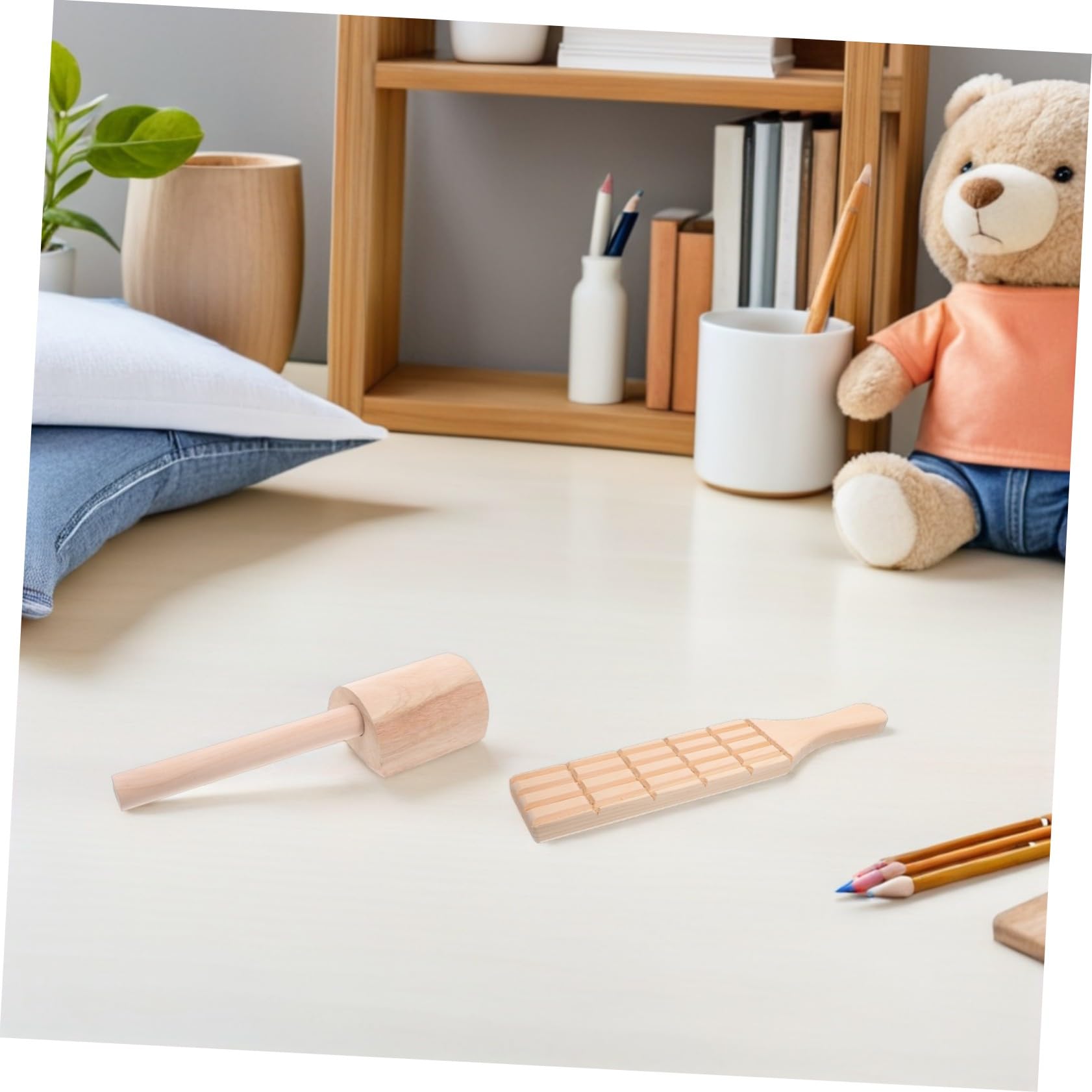 Paleta de Arcilla de Madera para Niños 3 Piezas para Cerámica