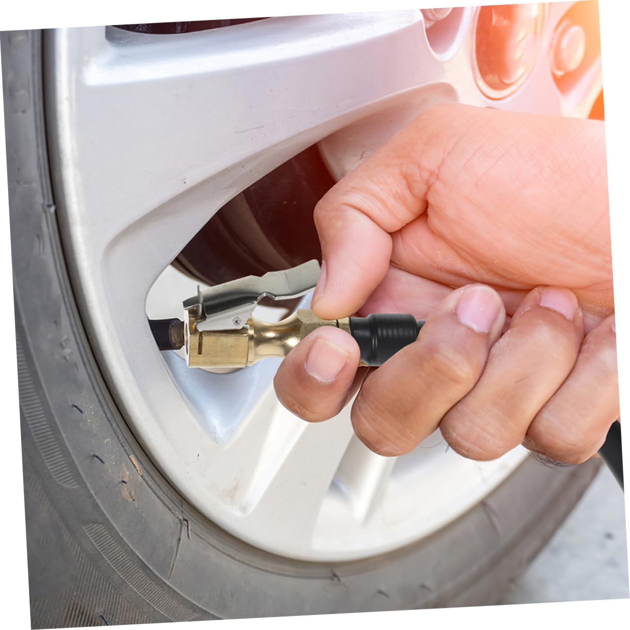 iplusmile 5stücke Tire Inflator Verlängerungsschlauch Robuster Adapter Für Reifenfüller Kompatibel Mit Meisten Reifenpumpen Für Auto Und Langlebig Und Tragbar