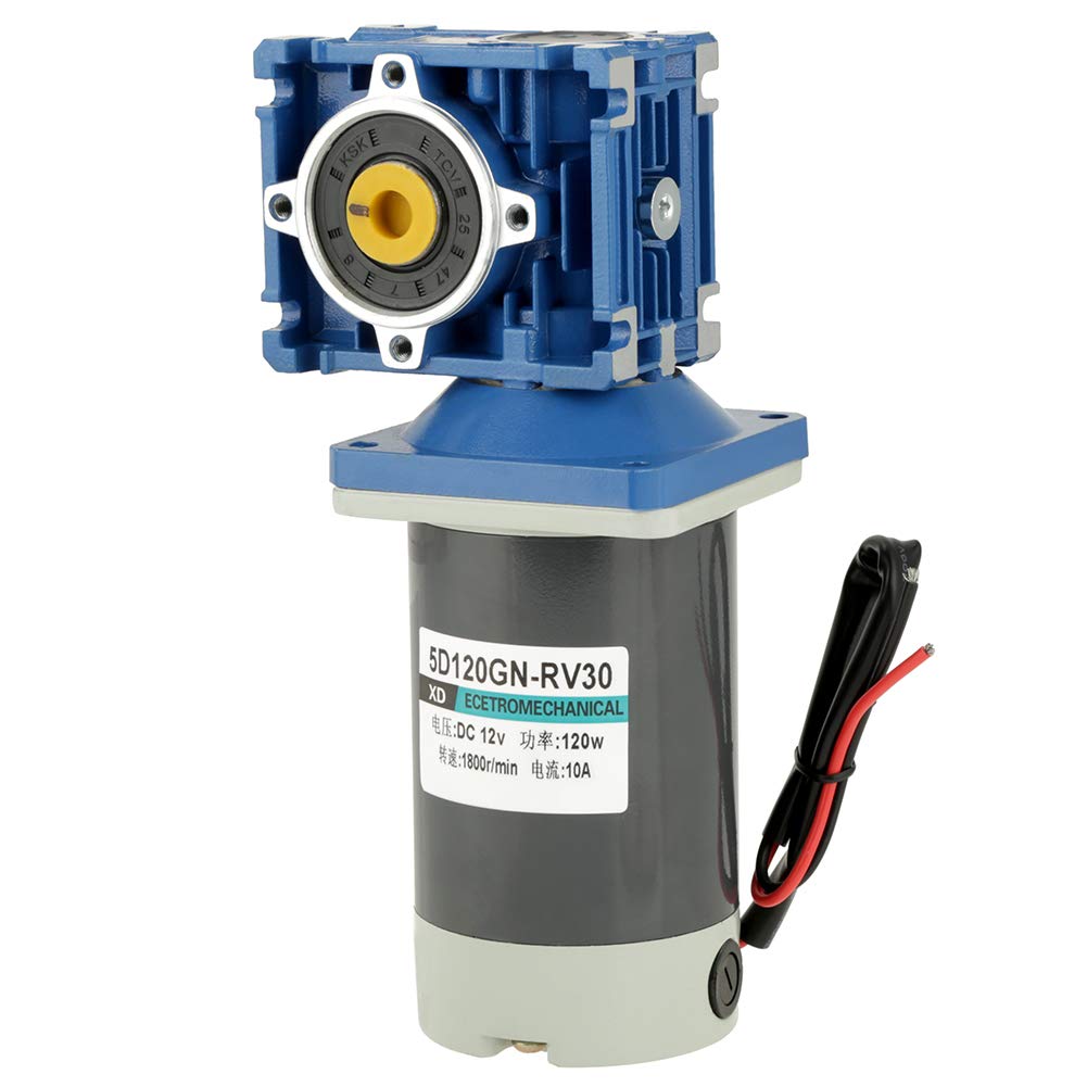 Motor de Engranaje Helicoidal CC de 120 W con Autobloqueo (12V)