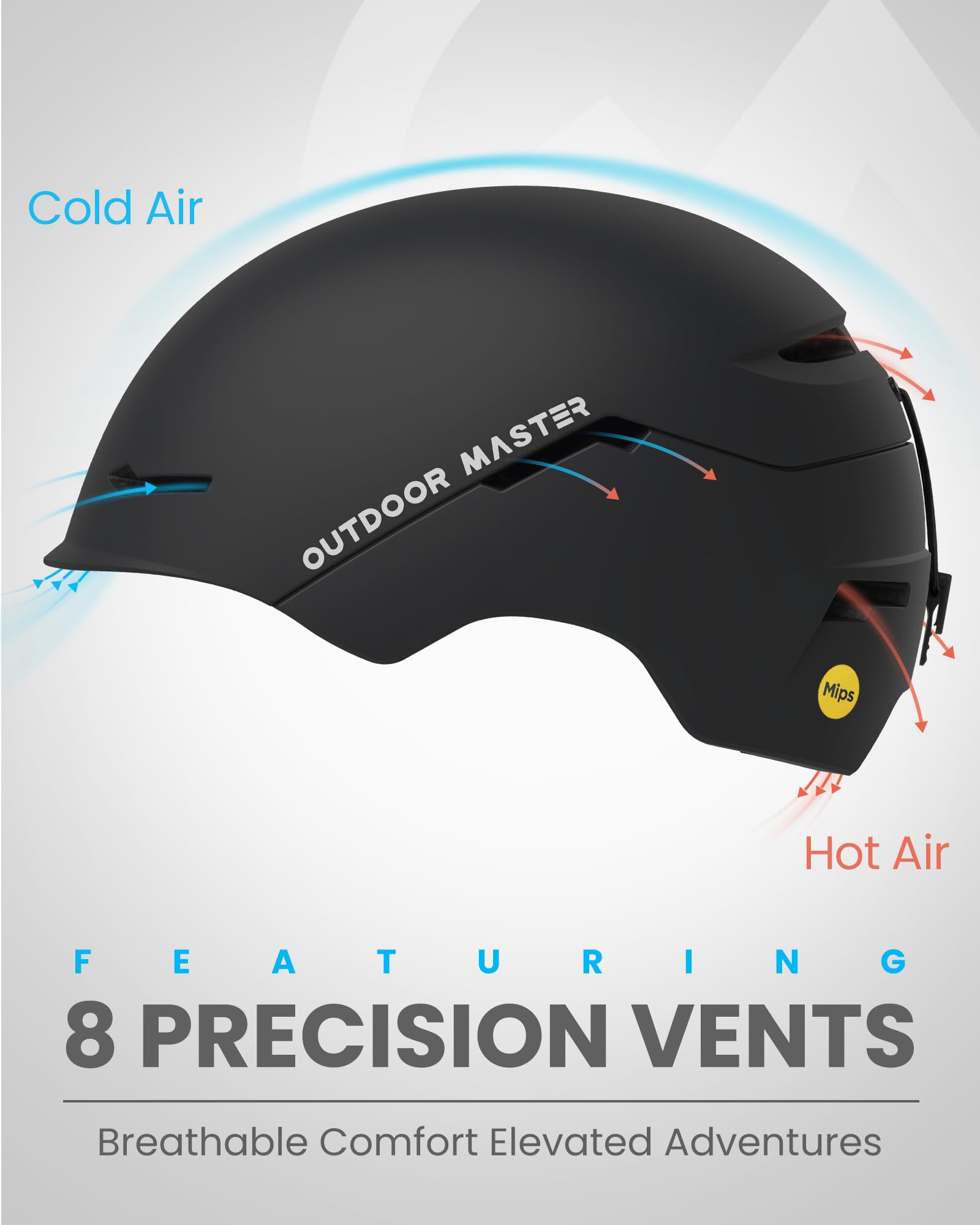 OutdoorMaster Skihelm Set,ELK MIPS Skihelm mit OTG Skibrille - MIPS Snowboard Helm Set für Männer, Frauen & Jugend