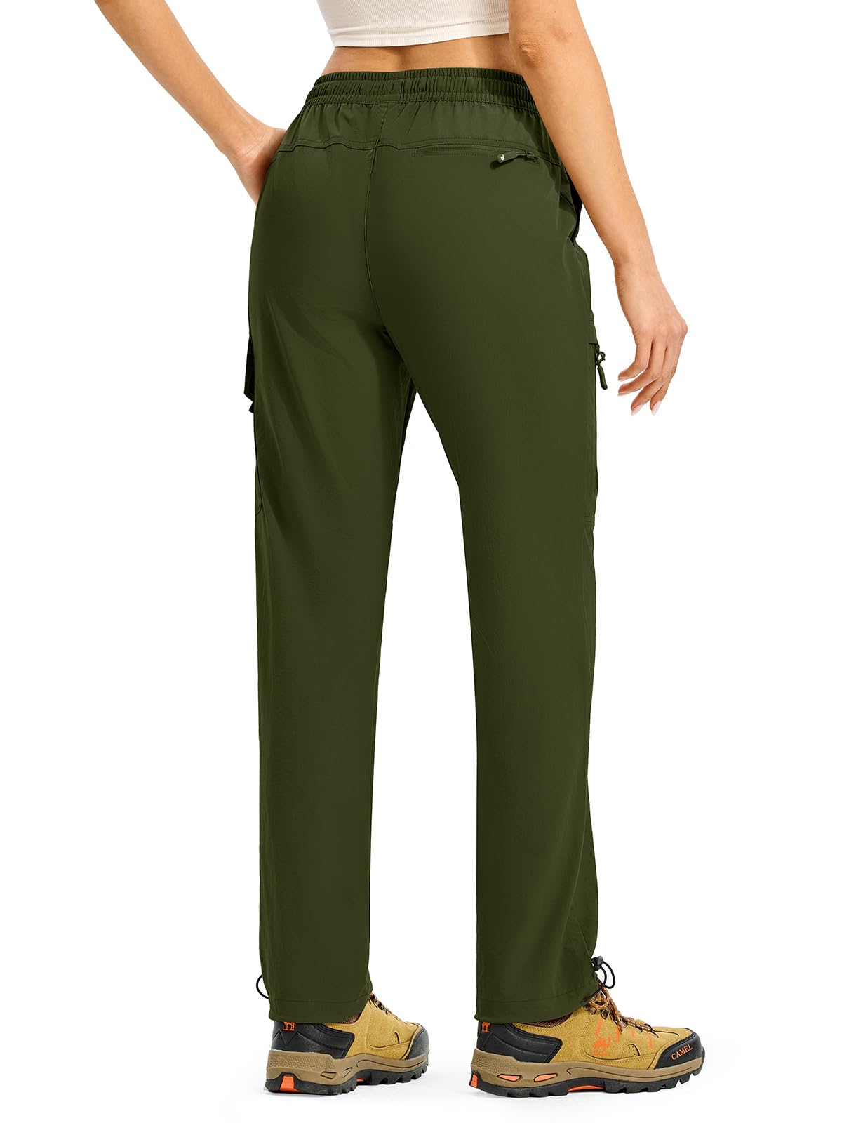 Gopune Pantalones cargo de senderismo para mujer, ligeros, de secado rápido, resistentes al agua, para camping, trabajo, viajes