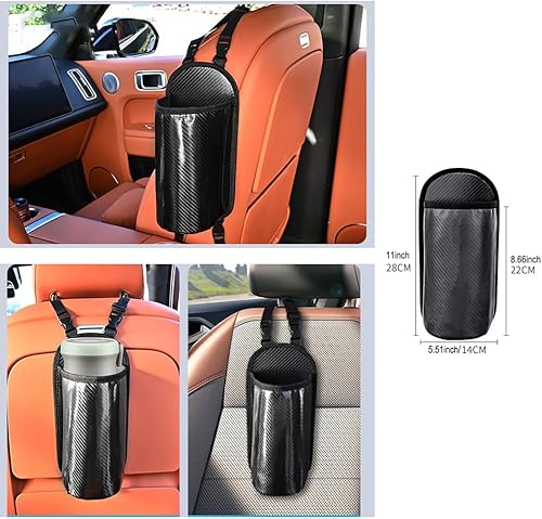 Miniatura 8 de Expansor de portavasos grande para automóvil, portavasos de fibra Mertial Cabon para botellas de agua grandes, bolsa de soporte para bebidas