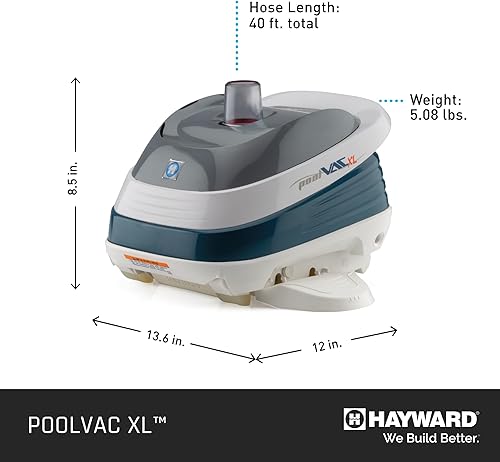 Miniatura 8 de Hayward W32025ADV PoolVac XL - Limpiador de piscina de succión para piscinas de vinilo de hasta 20 x 40 pies (aspiradora automática de piscinas)