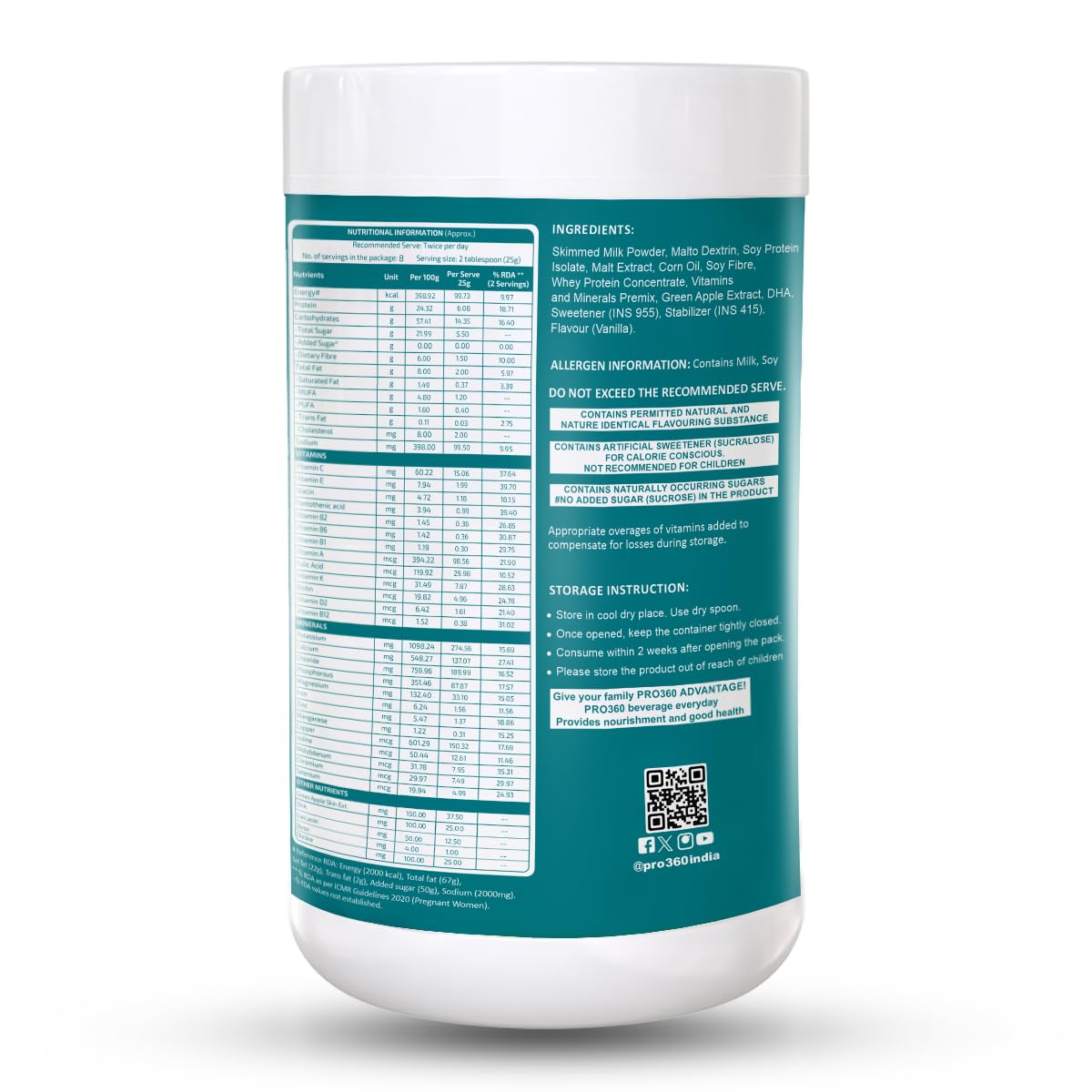 Pro360 MOM-Pro Protein Powder Nutritional Supplement for Pregnant & Lactating Women – Complete Maternal Nutrition during Pregnancy – French Vanilla Flavor – 200G — Amazon image 4