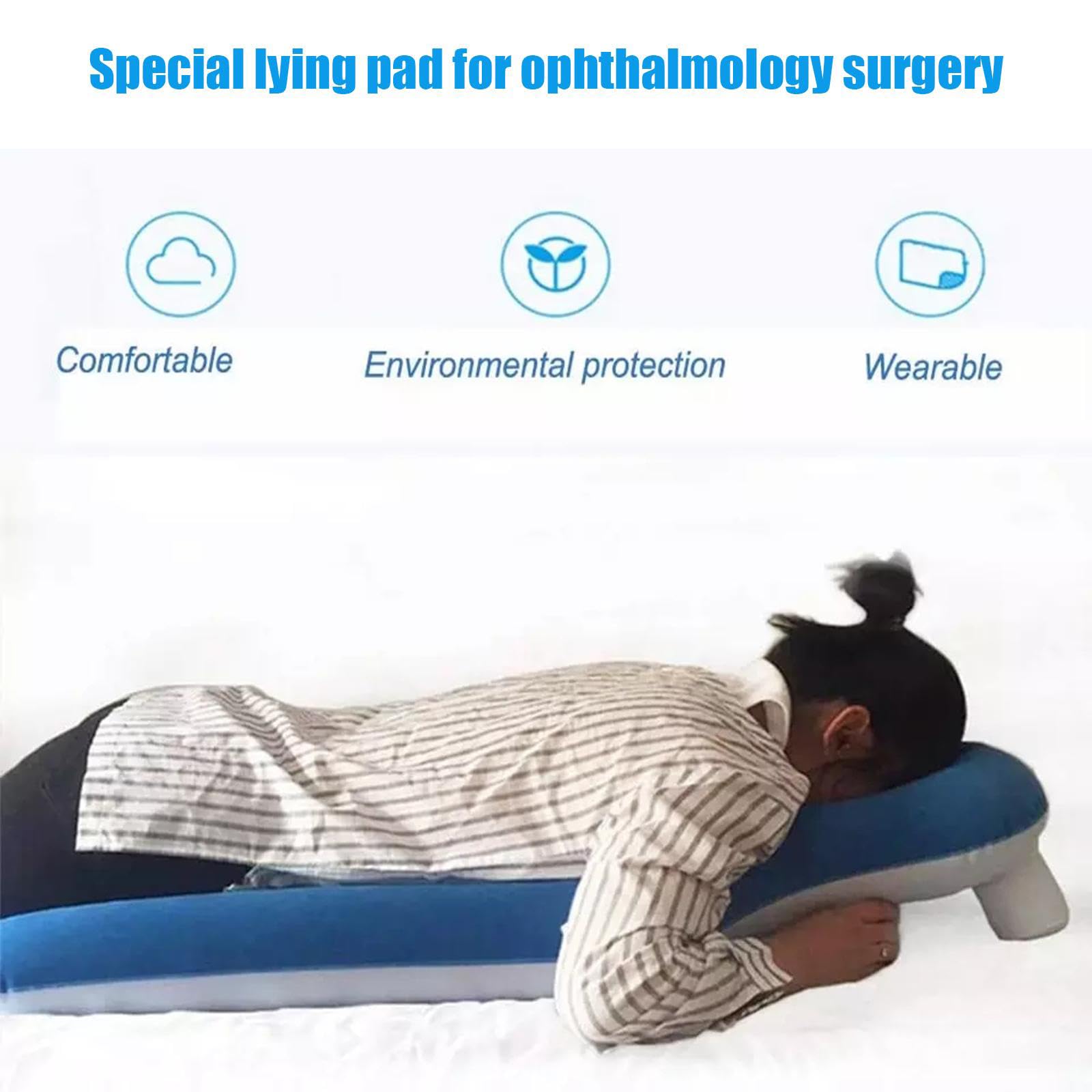 Almohada para recuperación de cirugía ocular, posicionamiento boca abajo para desprendimiento de retina y vitrectomía, soporte cómodo para la recuperación del agujero macular