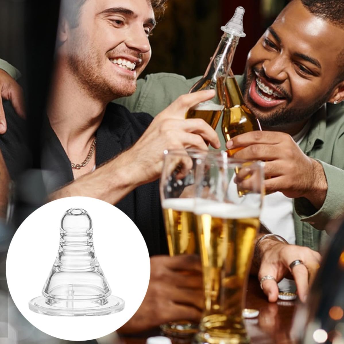 10pcs Plastic Nipple Cap Adult Beverage Game for Oktoberfest Party