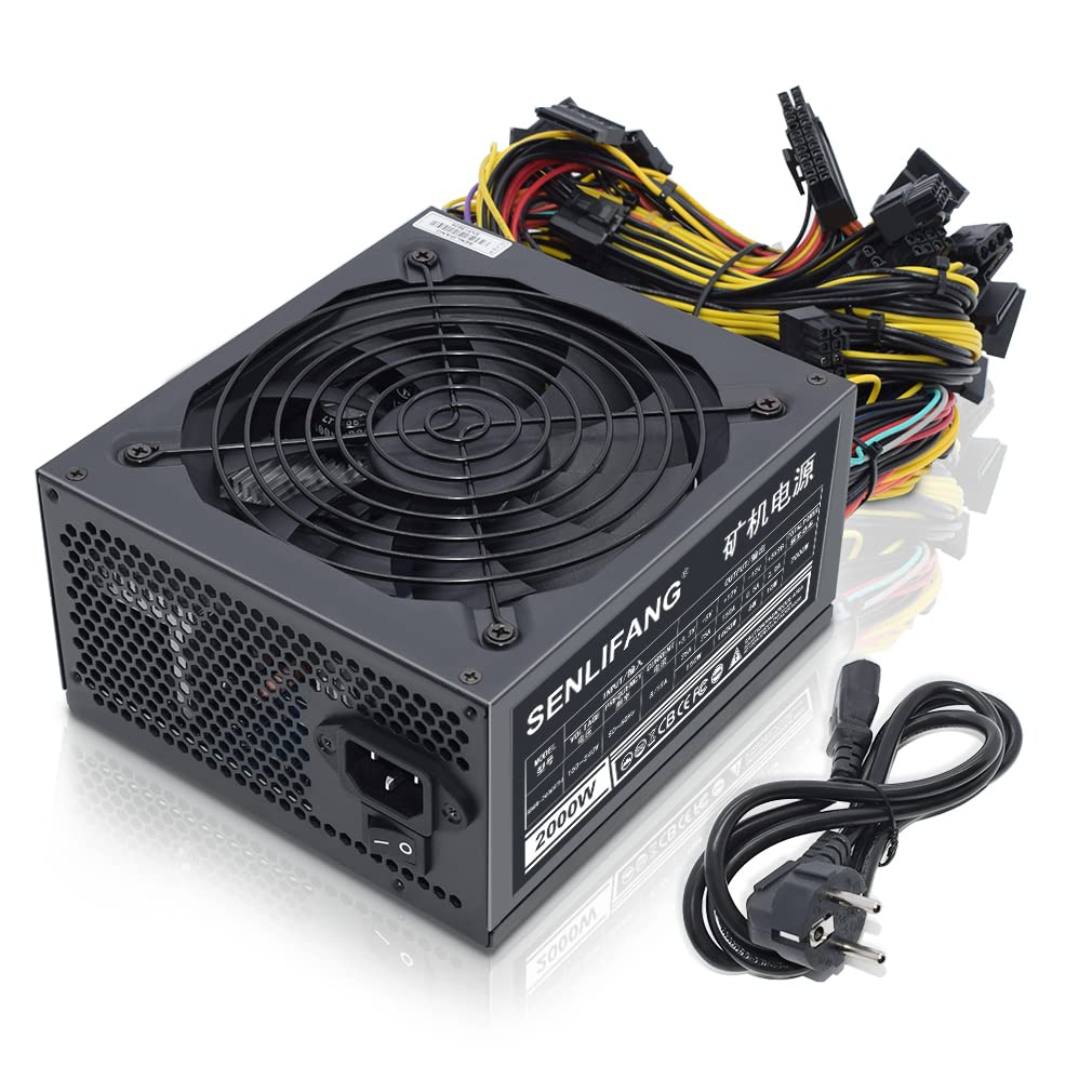 Alimentation minière 2000W, ATX PC Antminer PSU Prend en Charge 8 GPU pour  Bitmain Ethereum Bitcoin Miner Rig, Power Supply Livré avec Prise  européenne : Amazon.fr: Informatique