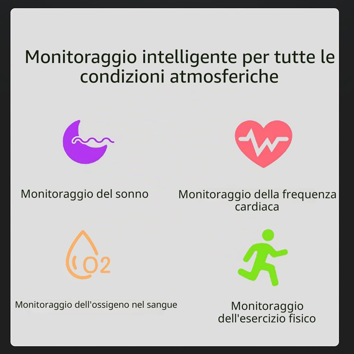 LONGLU Anello intelligente per uomo e donna, con frequenza cardiaca, ossigeno nel sangue, sonno/sport, IP68, impermeabile, per iPhone e Android (Nero, 11)