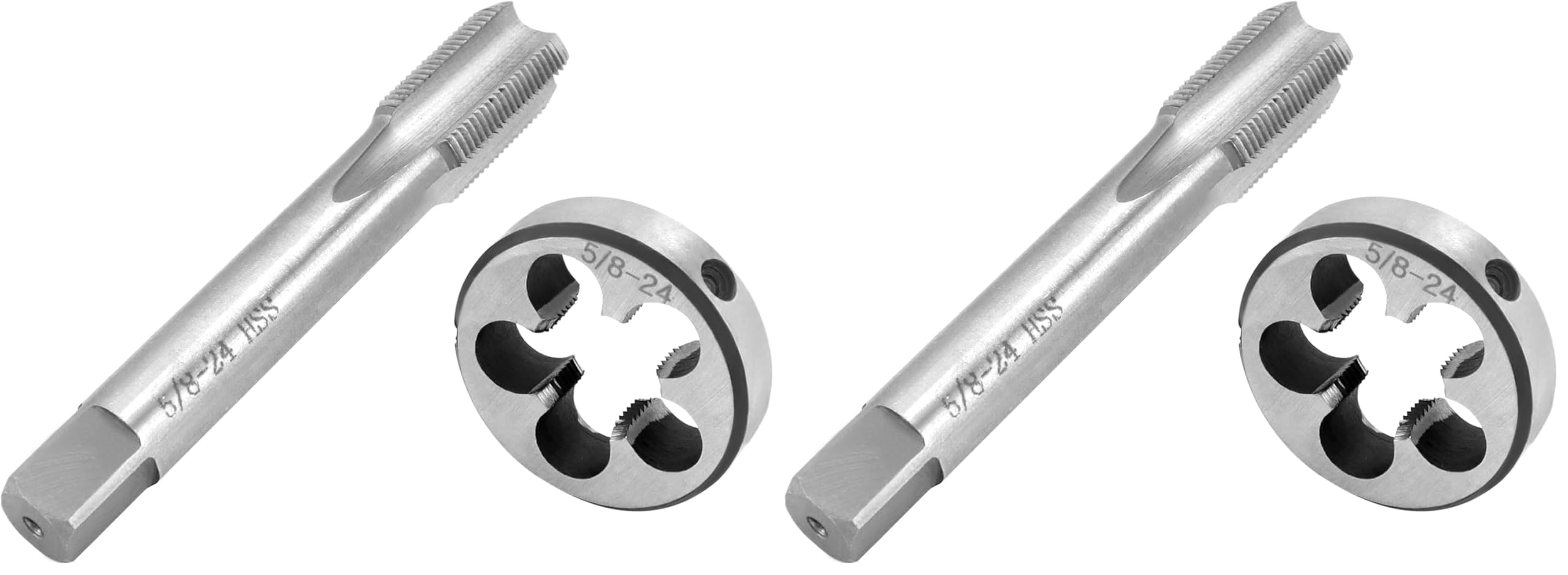 QWORK 1/2"-28 UNEF Tap and Die Set, HSS Right Hand Threading Tool Kit, Round Die and Plug Tap for Metal Machining — Amazon image 8