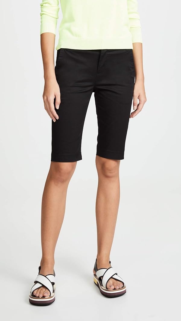 Vince Women's Coin Pocket Bermuda Shorts, Black, 2 by Vince - Image 2