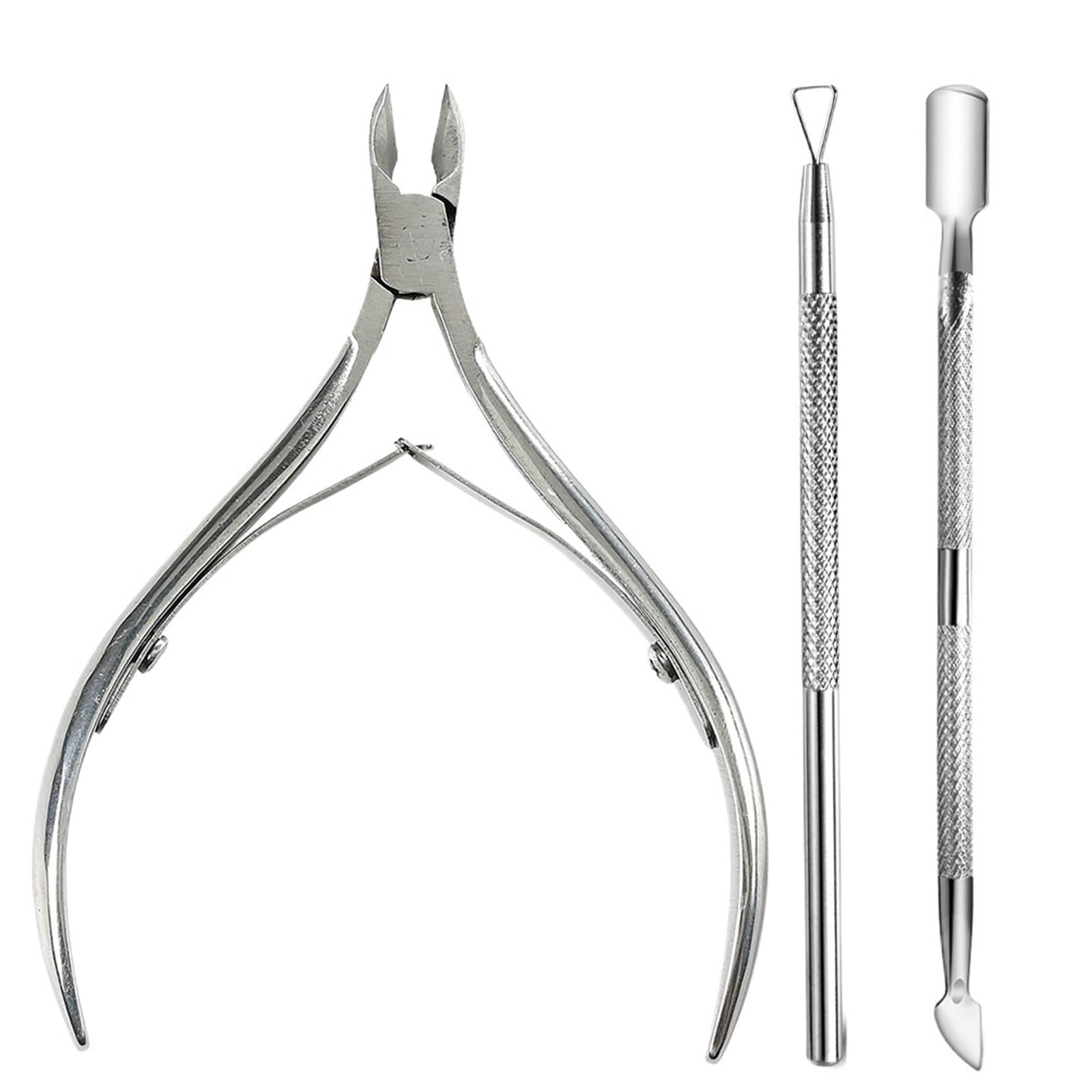 Wwyyzayc Color10 Professional Cuticle Cutter Nail Nippers Scissors Manicure Pusher Pedicure Tong Dead Skin Remover Regrowth Tool(Color10)