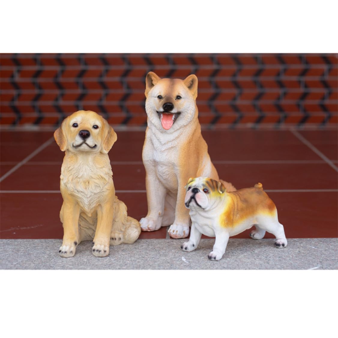 Amazon.co.jp: JAnjiaLxY 置き物 犬像 ワンちゃん 田園風 インテリア 