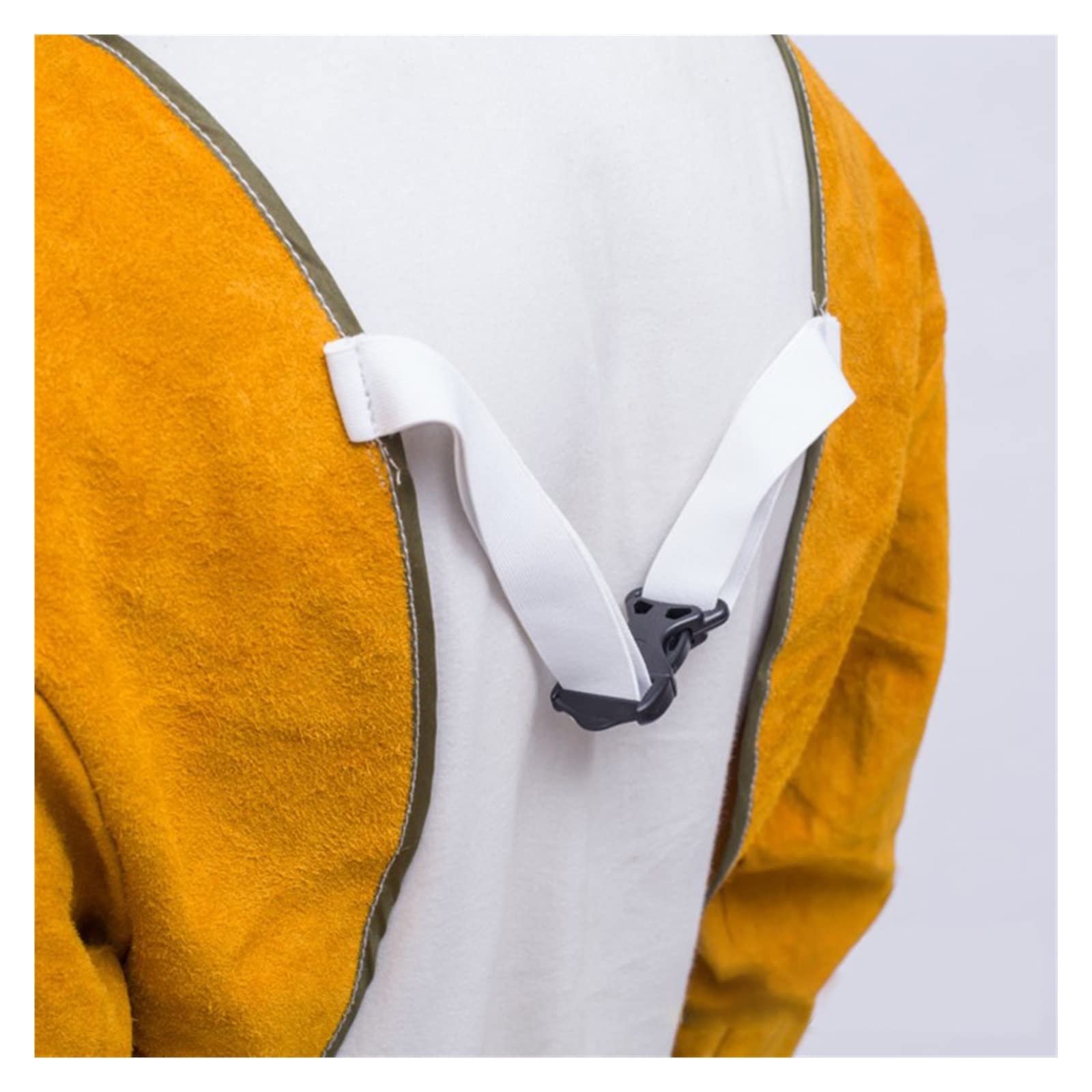 Llamada de soldadura de cuero de bajo cuello Flame/calor/abrasión herrero de soldadura con herramienta de bolsillos