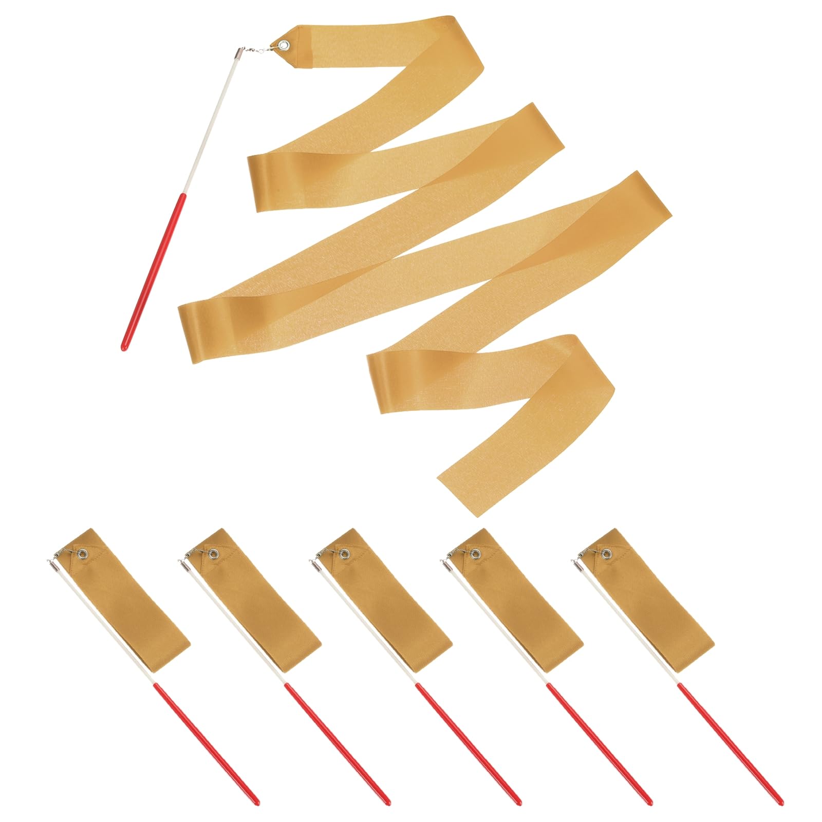 PATIKIL Dance Ribbons, 6 Pack 78.7 Inch Gymnastics Dance Streamers with Non-Slip Wand Dance Flags for Gifts Dancing