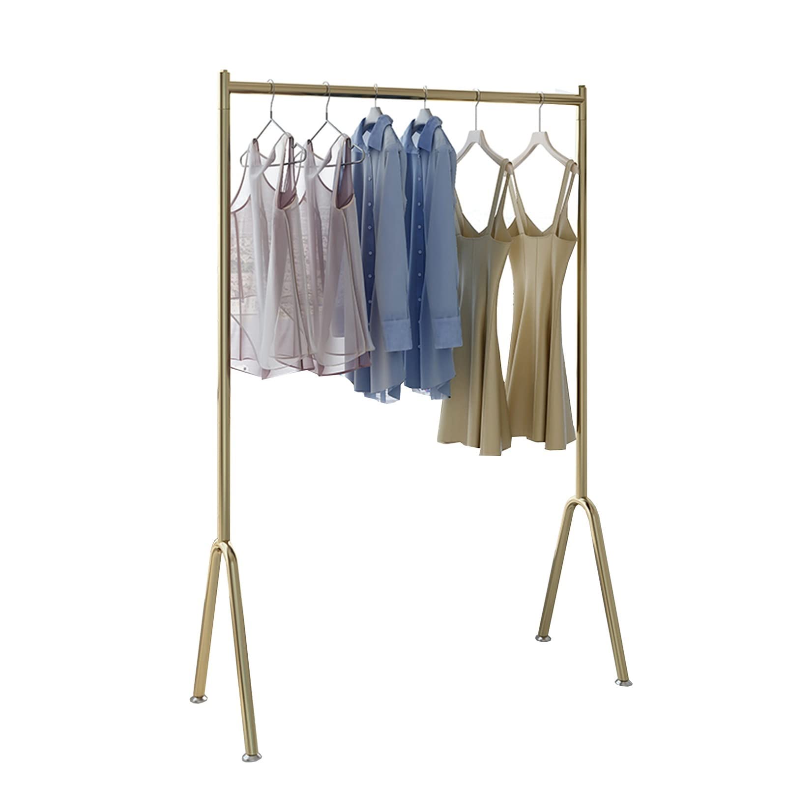 Porte-manteau doré en métal robuste pour valoriser votre dressing chic