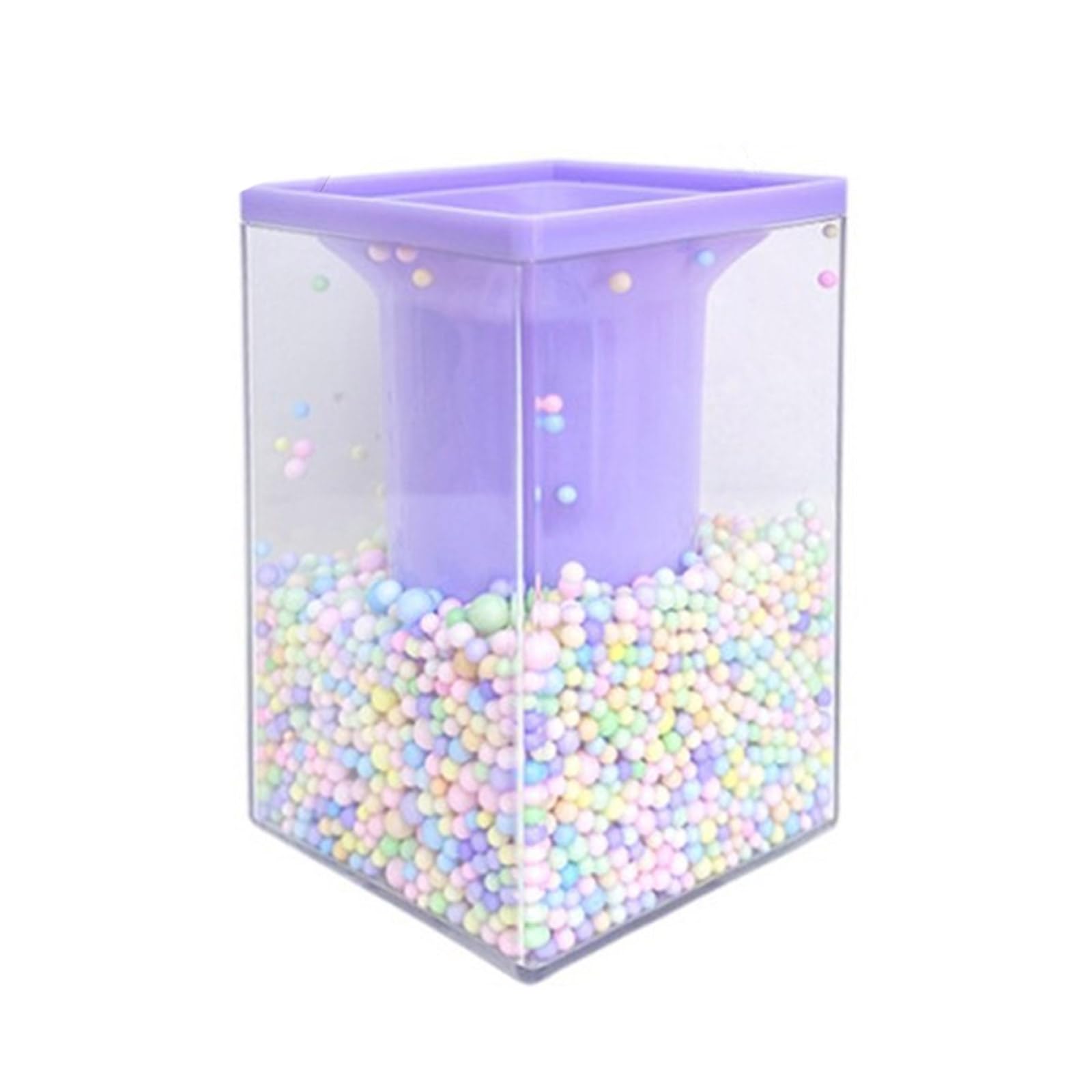 HDOYTXXM Pen Cup Desktop Cosmetic Storage Box Multipurpose Makeup Organiser for Bathroom Bedroom Vanity Cabinet Square Pen Organiser