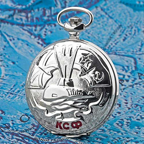 Strela Molnija Montre de poche 3602 Banner ROUGE NORDFLOTTE montre mécanique submarine russe de Russie remontage manuel – vue 2