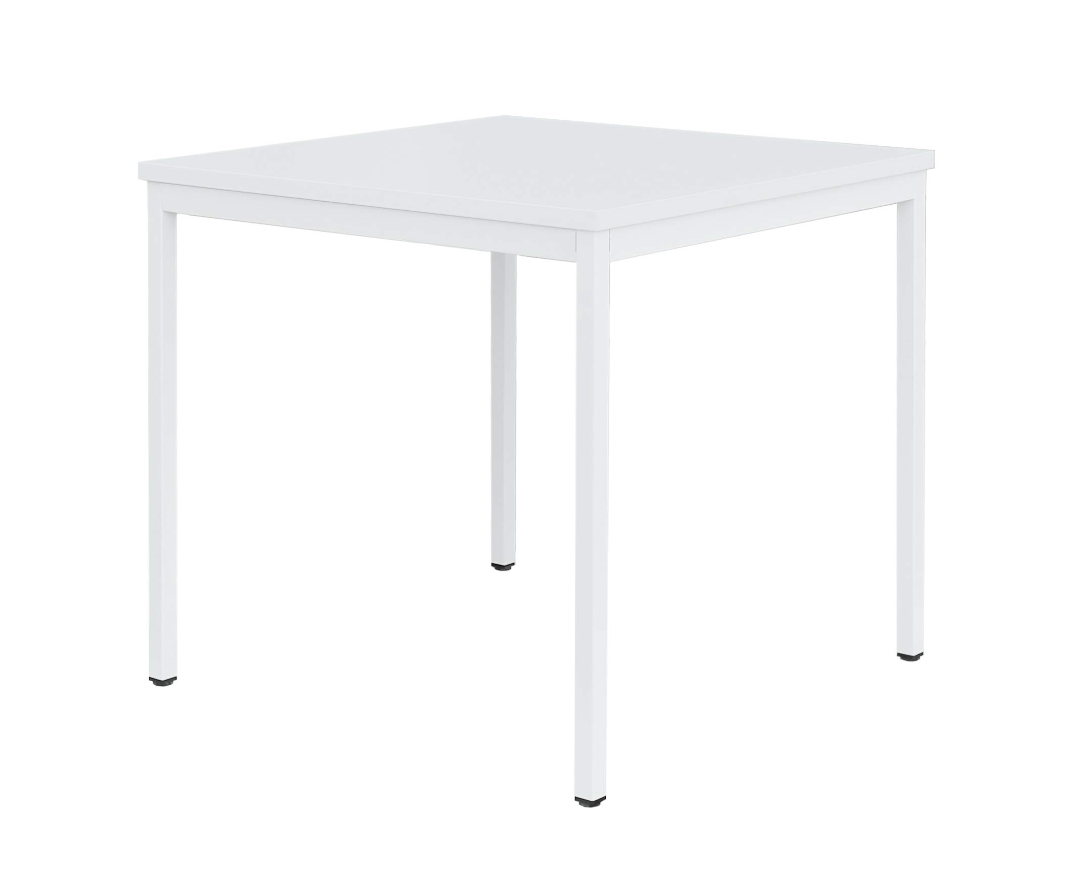 Schreibtisch Profi Besprechungstisch Büromöbel Verkaufstisch Computertisch 80 x 80 cm RAL 9003 weiß 331017