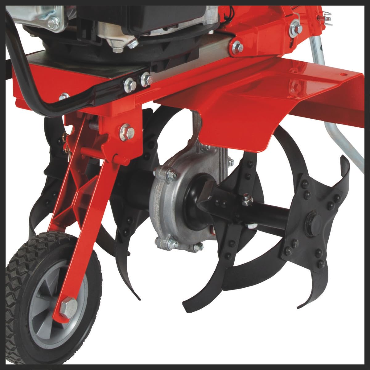 Einhell GC-MT 2236 Zappatrice a benzina (benzina, motore 4 tempi, raffreddamento ad aria, 2,2 kW, largh. 36 cm, profondità 22 cm, impugnature di guida e sperone del freno regolabili in altezza)