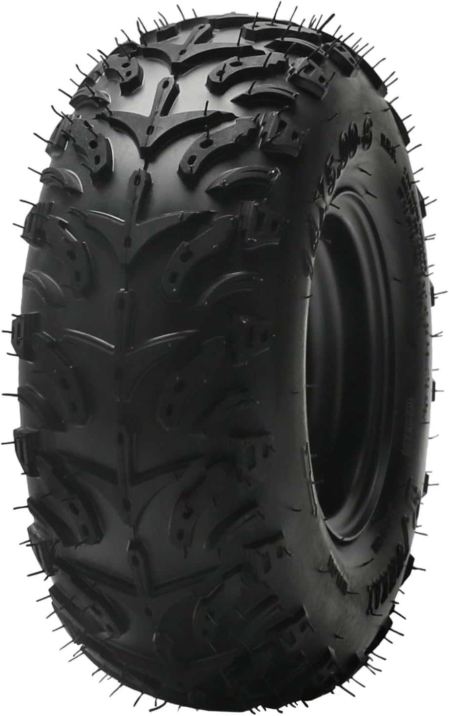 6 Inch Tubeless ATV Tire with Aluminum Rim & Gold Front Hubs, 14x5.00-6 Wheel Assembly for Go Kart, Mini Bike, 4 Wheeler, Drift Trike, Quad & Off-Road Vehicles