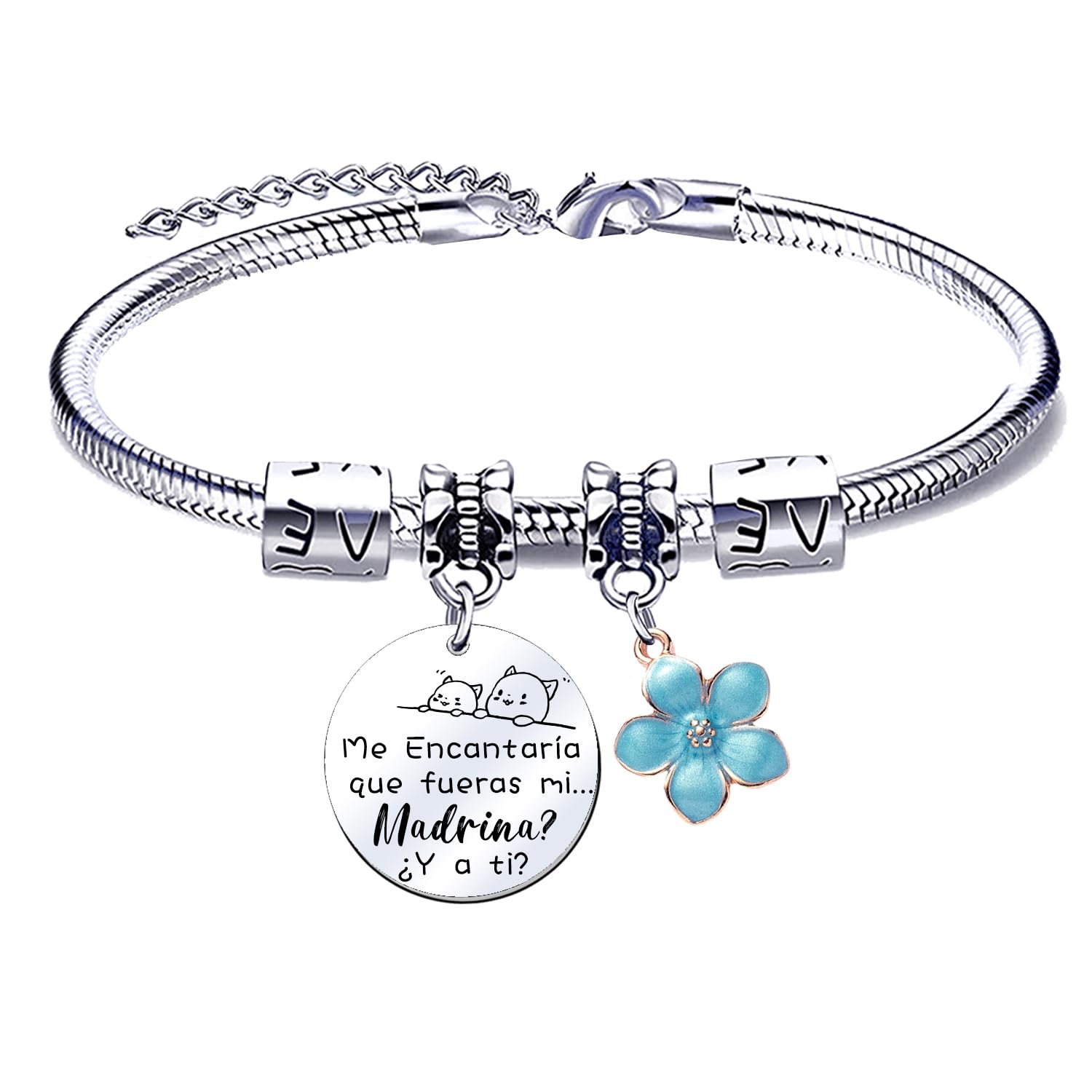 MNBVBV Pulsera Madrina Regalo Madrina Pulsera Madre Mujer Pulsera Regalo de Cumpleaños para Madrina Regalo del Día de la Madre pulsera madrina bautizo