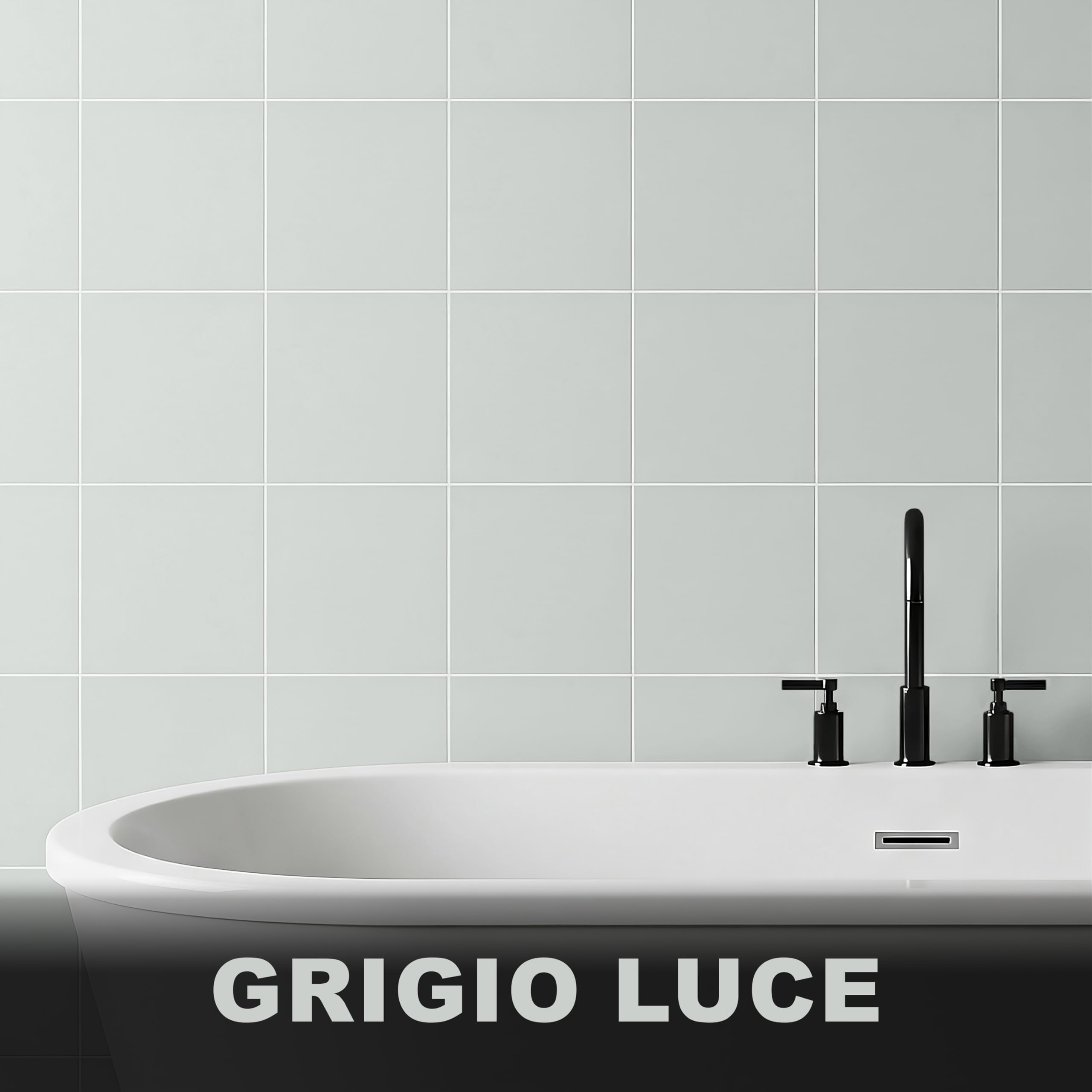 WO-WE Vernice per piastrelle Cucina Bagno OPACA Pittura a 2 componenti Resina Grigio luce 2,5Kg