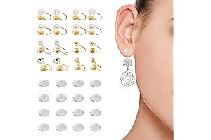 5 Type 16 PCS Clip on Earring Converter Kits