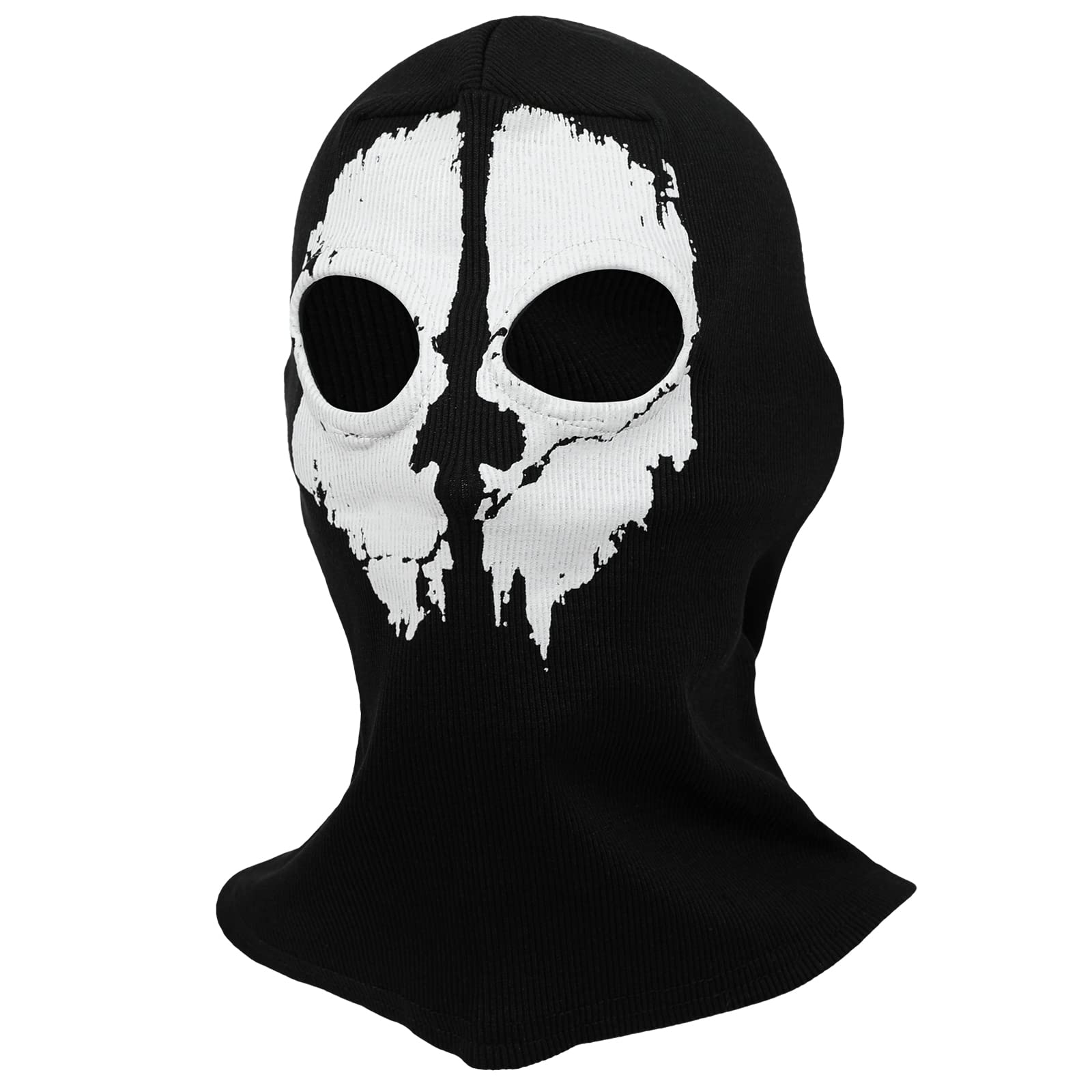 HOMELEXCOD Ghost Mask Skull Balaclava Skeleton Cosply Costume Mask Knitted Windproof Warmer Face Skull Balaclava Skull Mask for Bike Skateboard Motorcycle Snowboard Outdoor Sport