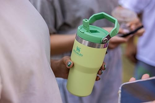 Miniatura 81 de Stanley - Vaso con popote plegable IceFlow con asa de 30 onzas Tapa de giro y popote abatible Botella de agua resistente a fugas Acero