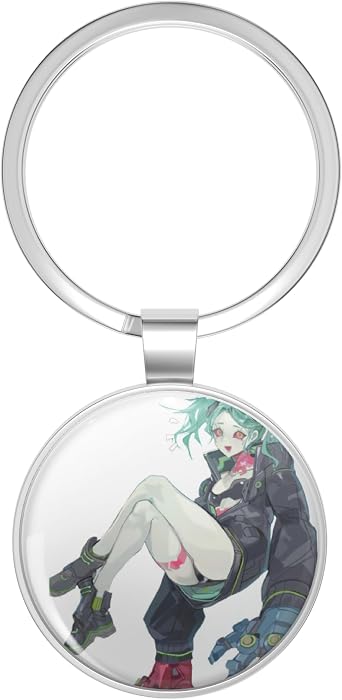 cyberpunk edgerunners Metal Double Sided Key Chain Keychain